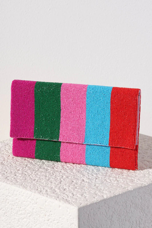 Taylor Beaded Clutch Multi color