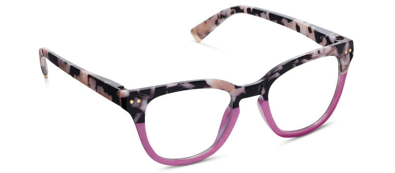 Peepers Faye Readers Black Marble/Pink