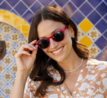 Peepers Boho Sunglasses - Fuchsia