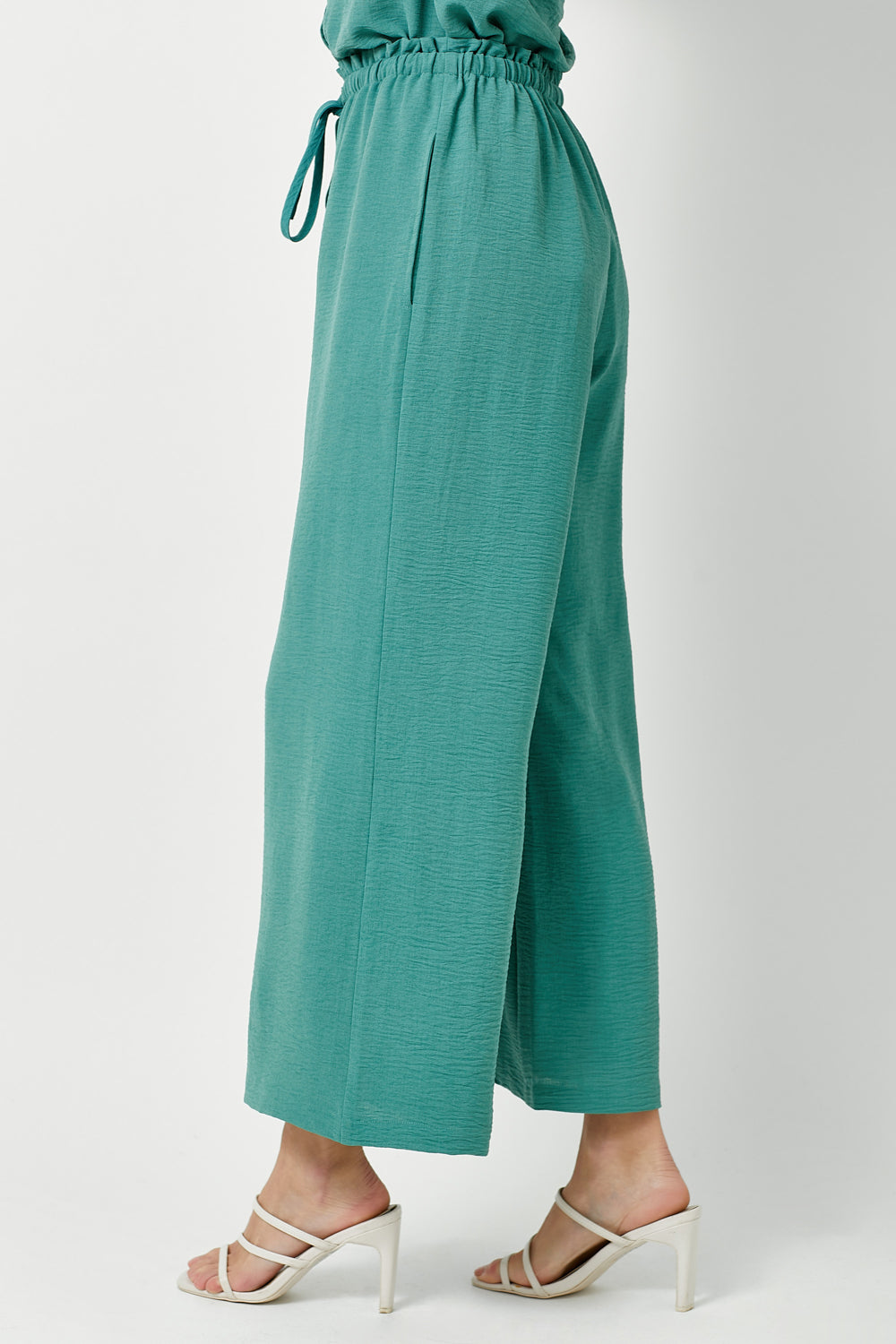 Paperbag Waist Wide Leg Pants