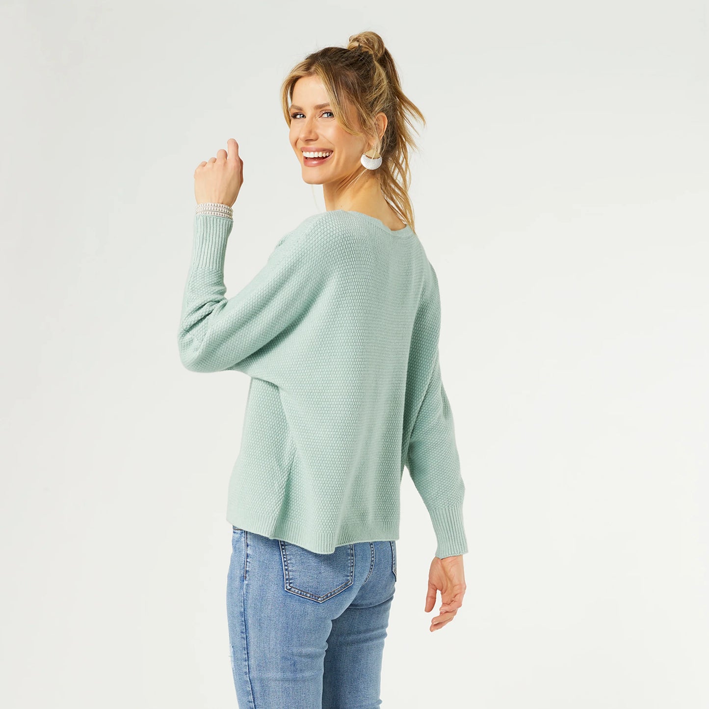 Relaxed Ciana Pullover sweater Sea Green or Melon