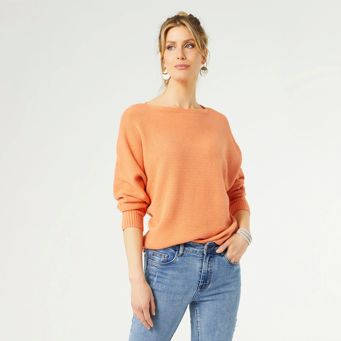 Relaxed Ciana Pullover sweater Sea Green or Melon