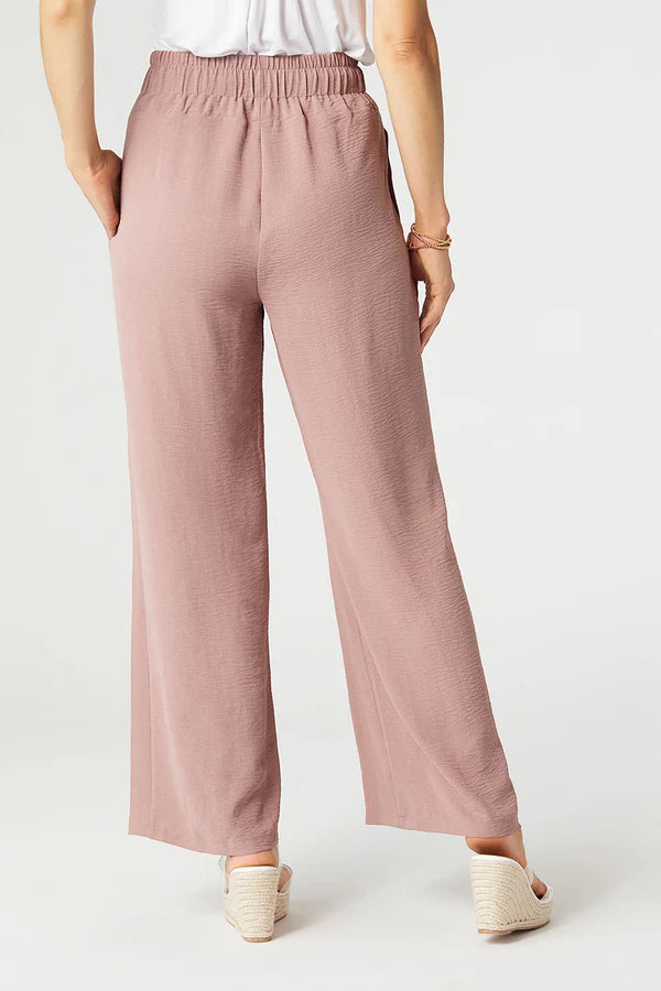 Daphne High Waist Loose Pant in Dusty Plum