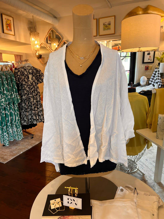 White Linen Bolero