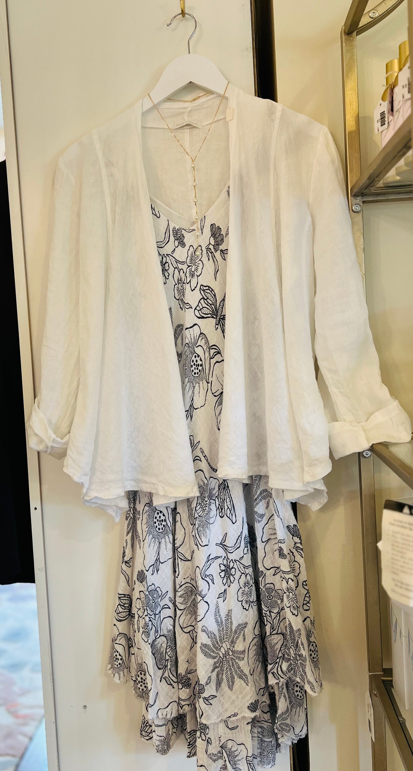 White Linen Bolero