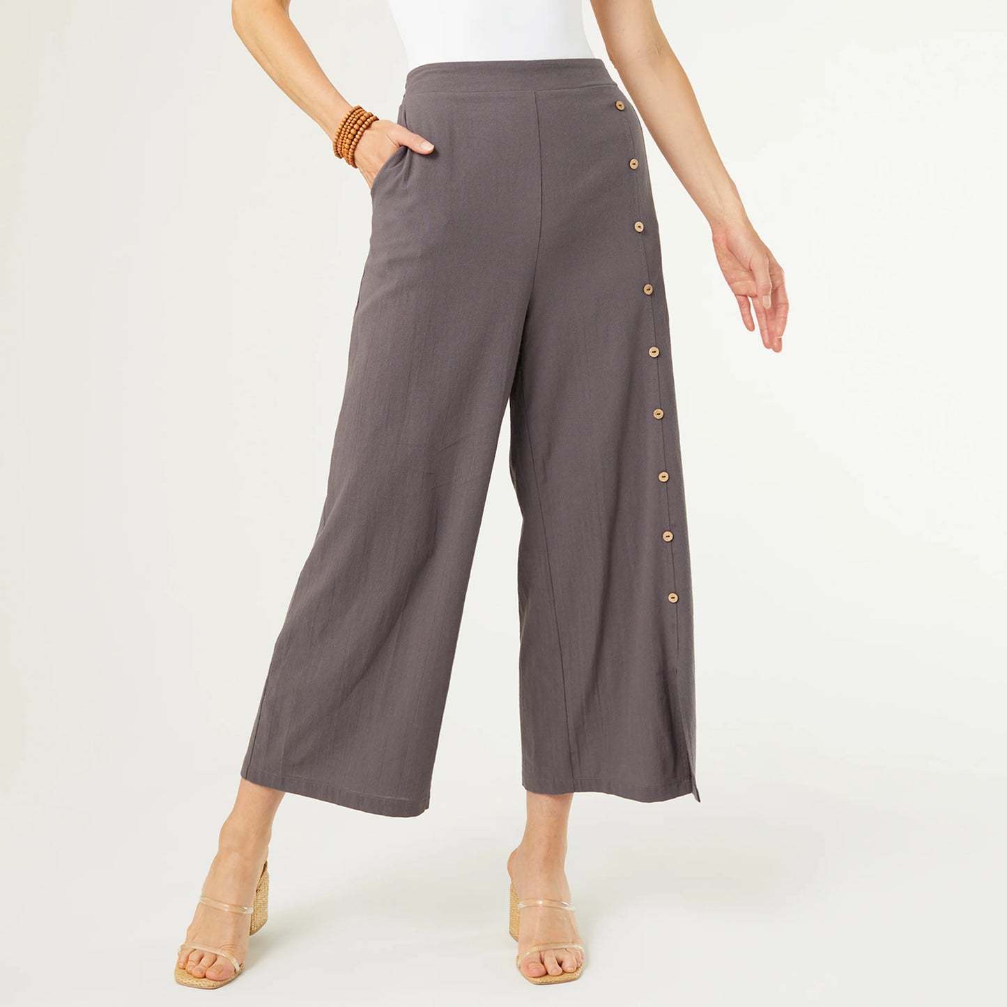 Kaliyah Pants with Detail - Grey