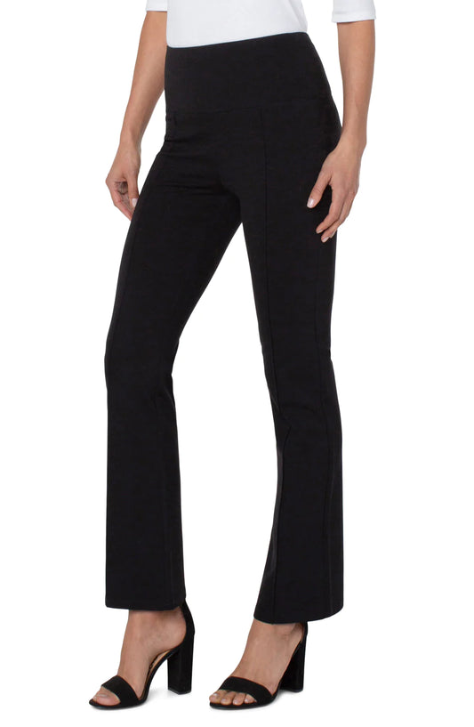 Pearl Full Length Flare Pant Black Liverpool