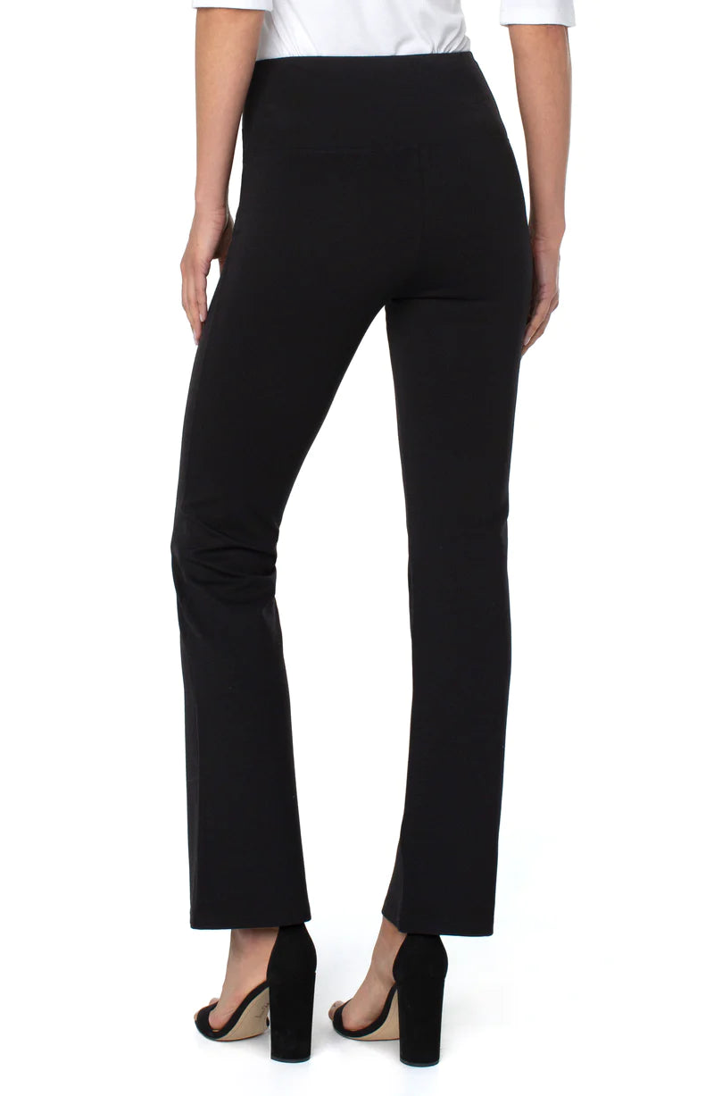 Pearl Full Length Flare Pant Black Liverpool