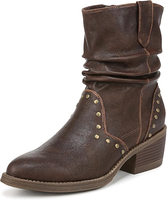 Rebel Boot in Distressed Brown Blowfish