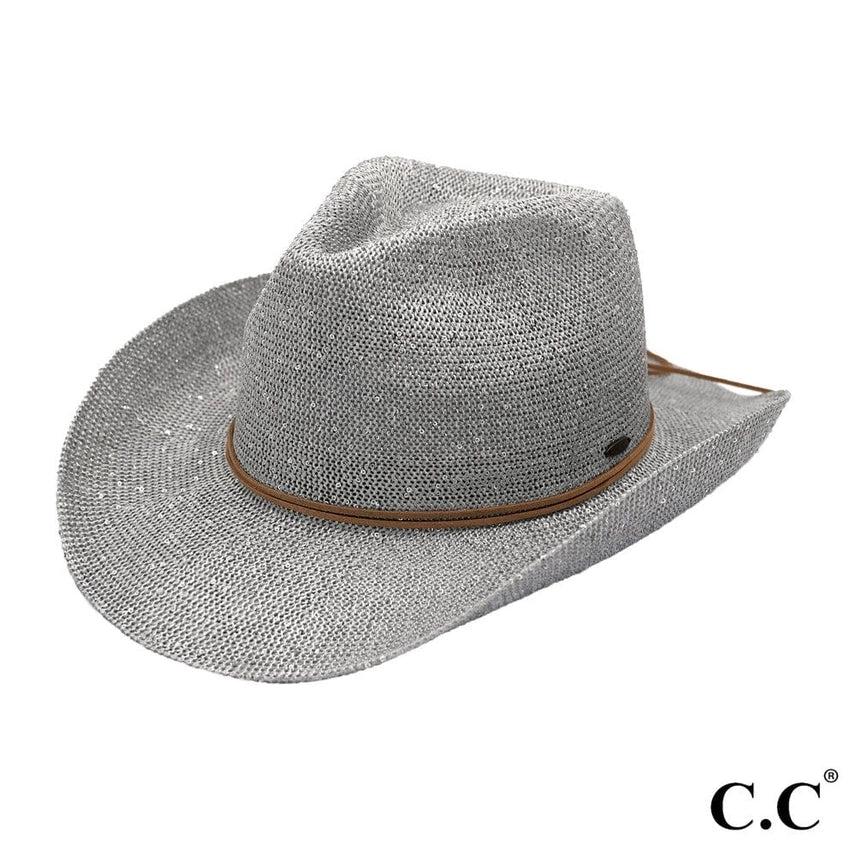 CC Sequin Detail Cowboy Hat