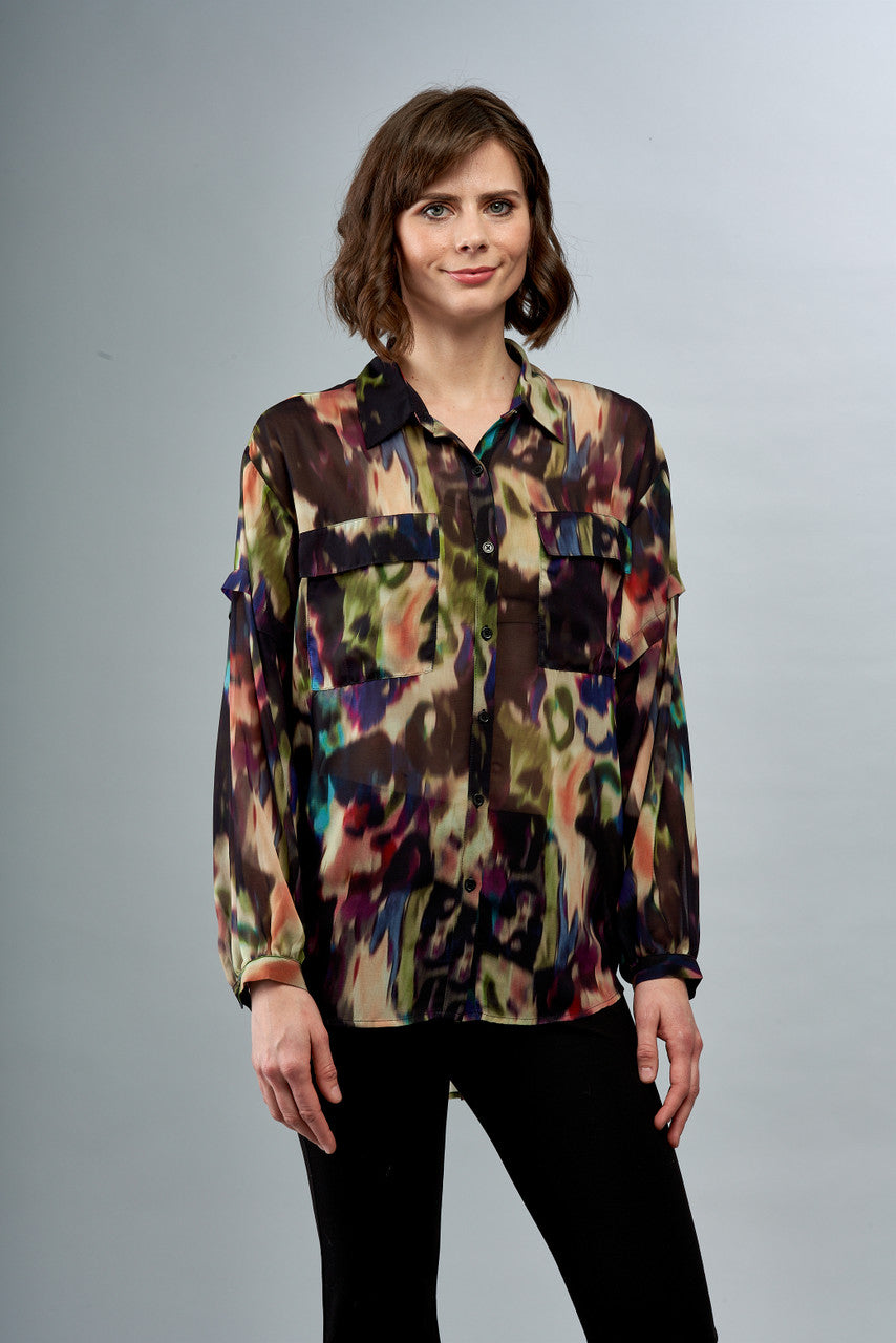 Printed Southern Lights Blouse