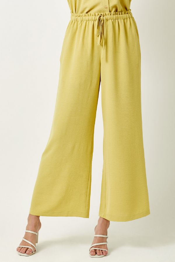 Paperbag Waist Wide Leg Pants