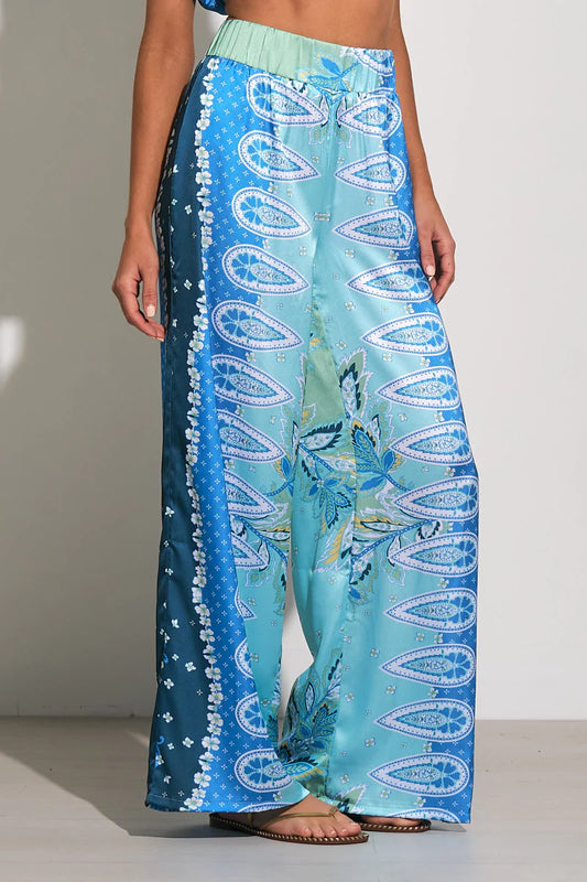 Blue Bali Print Pants