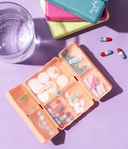 Pill & Vitamin Case assorted colors