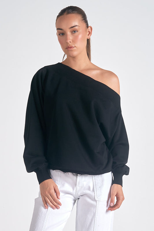 Off Shoulder Sweat Shirt