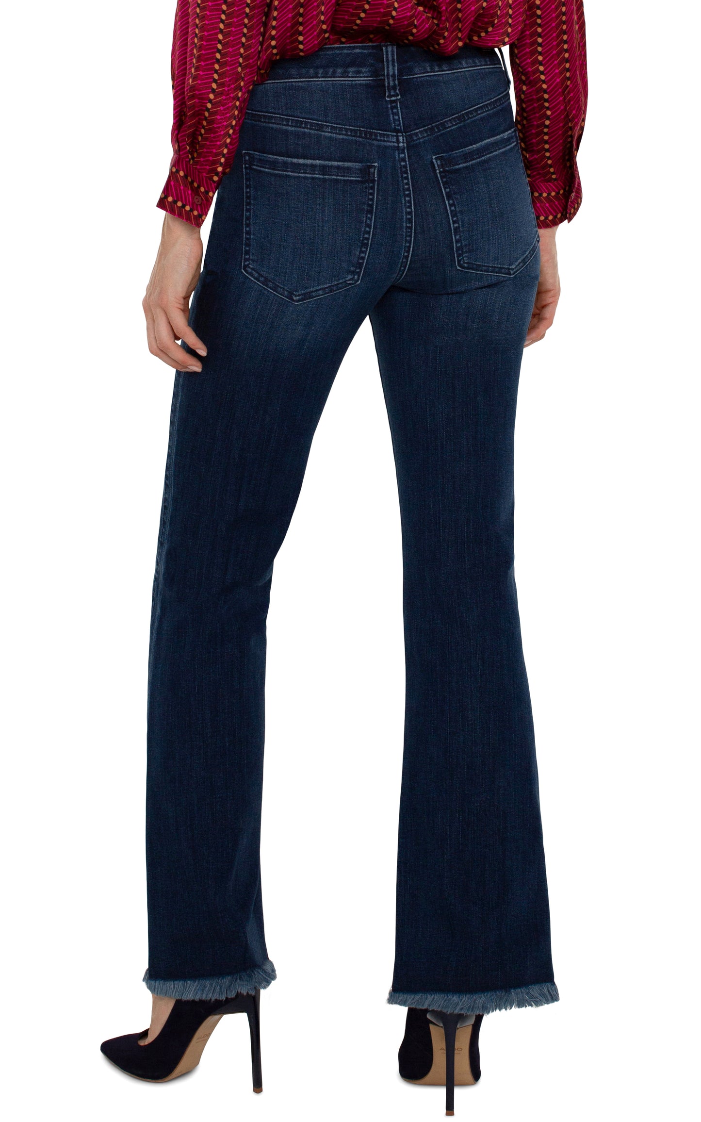 Hannah Jean with front seam and fray hem 32in