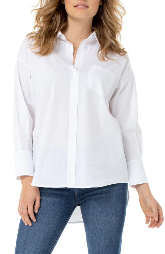 Oversized Classic White Shirt